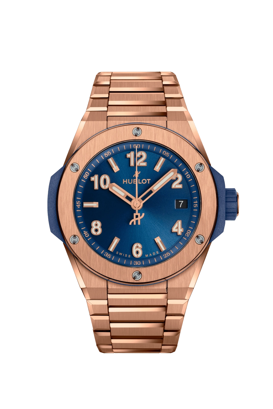 BIG BANG Watch Big Bang Integrated Time Only King Gold Blue 38mm